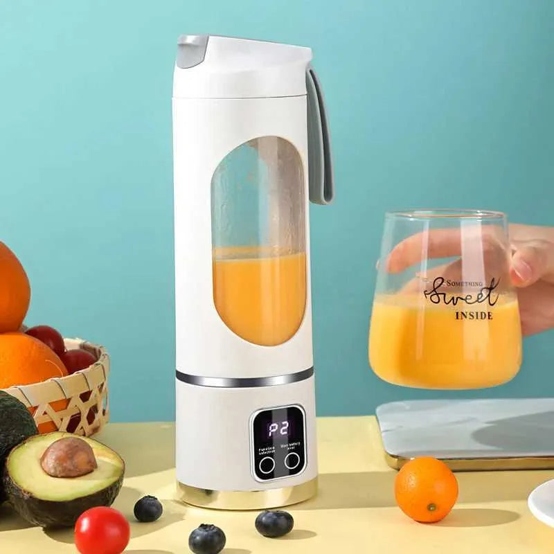 Portable USB Rechargeable Blender & Juicer – Personal Wireless Mini Smoothie Maker with Stainless Steel Blades for Shakes & Juices