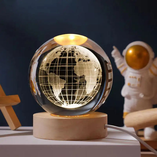 3D Crystal Ball Light Lamp